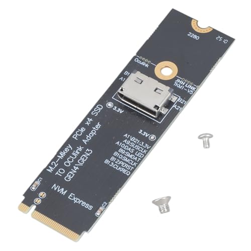 Carte de conversion M.2 M PCIeX4 OCUlink SFF-8612 pour connecter un SSD U.2 NVMe