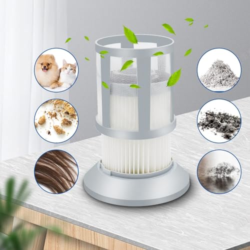 2PCS Vacuum Filter Replacement Compatible with Bissell 2156, 2156A, 1665, 16652, 1665W Zing Canister Vacuum Cleaner, Replace Part 1613056