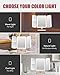 EASEHOLD Rechargable Makeup Mirror Vanity Mirror with Lights, 5000Mah & USB Cable, 112 LEDs Lighted Trifold Mirror with 1X 2X 3X 10X Magnification, Smart Touch, Portable Cosmetic Beauty Mirror