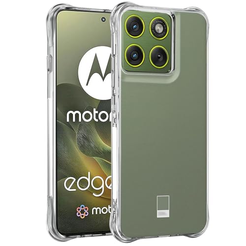 Wanyuexes Motorola Edge 70 �P�[�X/Moto X70 Air XT2601-2 �J�o�[�A�\�t�g�N���ATPU�t�H���P�[�X�A�X�����V���R���ی�ϏՌ������J�o�[�AMotorola Edge 70�p �N���X�^���N���A
