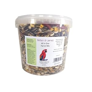 Best All In One Parrot Mix from Britten & James. 5 litre stay fresh tub. This superb mix has been created with no…