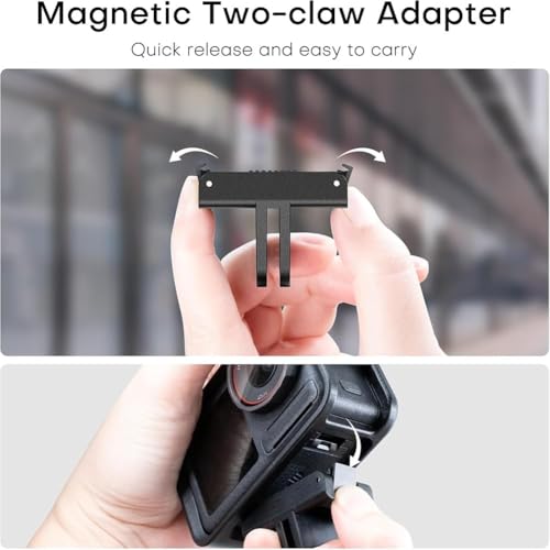 Image of Magnetic Quick Release Mount Adapter for DJI Action 5 Pro /Action 4 / Action 3 & osmo 360 - Snap-On Base to Action Camera Mount Converter, Secure Lock Design