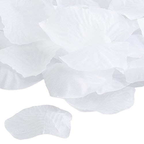 Miniatura 5 de Relaxdays Pack De 10 Cañones De Confeti Pétalos De Rosa Para Bodas Y Aniversarios, Hasta 8 M De Altura, Blanco, 40 Cm