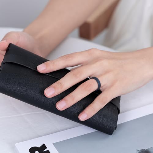 Egnaro Unisex Silicone Wedding Rings, Rubber Breathable Engagement Bands, Variety Multipack Rings4