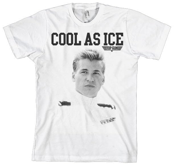 T-Shirt Top Gun Licence Officielle Cool As Ice Vêtement Homme Tendance