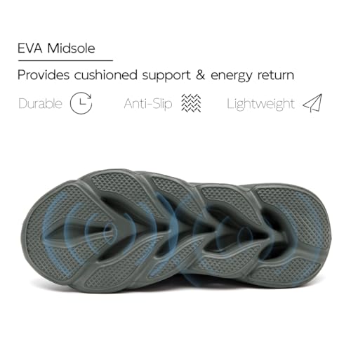 Image of EGMPDA Mens Shoes Running Slip On Tennis Walking Shoes Lightweight Breathable Sneakers for Gym Work Casual Soft Sole Trainers Non Slip Athletic Footwear