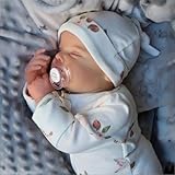 WOOROY Lifelike Reborn Baby Dolls - 18 Inch Realistic Sleeping Newborn Baby Dolls, Real Life Baby Girl with Weighted Cloth Body Birthday Gift Toy with Accessories for Age 3+