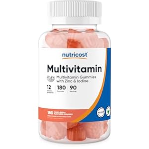 Nutricost Multivitamin Gummies 180 Gummies (Mixed Berry Flavored Gummies) – 90 Serv, Gluten Free, Non-GMO, and Vegetarian Friendly