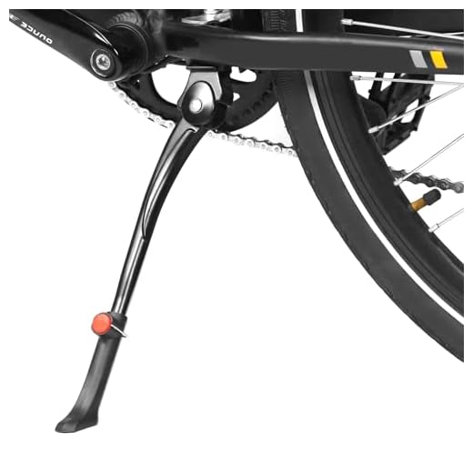 SPICIMOMO Bike Kickstand for 24-29 inch Bicycles, Aluminum Alloy Adjustable Bike Stand with Button-style Latch, Suitable for Mountain Bike, Road Bike, Hybrid Bike