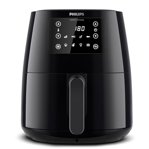 Philips Airfryer 3000 Serisi L - 4,1L, 13'ü 1 arada işlev, 7 ön ayarlı program,%90 daha az yağ, Rapid Air, HomeID tarif uygulaması, sıcak tutma, bulaşık makinesinde yıkanabilir (HD9243/90)