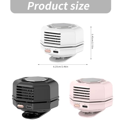 Alivia el calor con este ventilador de cintura portátil de aluminio 3