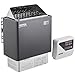 VEVOR Sauna Heater, 9KW 220V Electric Sauna Stove, Steam Bath Sauna Heater with External Digital Controller, 3h Timer & Adjustable Temp for Max. 317-459 Cubic Feet, Home Hotel Spa Shower FCC Certify