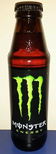 Limited Release Mega Mouth Glass Bottle - Monster Energy Drink - Single 16.9 Oz - Collectible Glass Bottle (1 X 16.9 Oz)