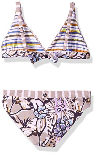Image of Maaji Girls' Long Line Fixed Triangle with Tie Back Bikini Swimsuit Set