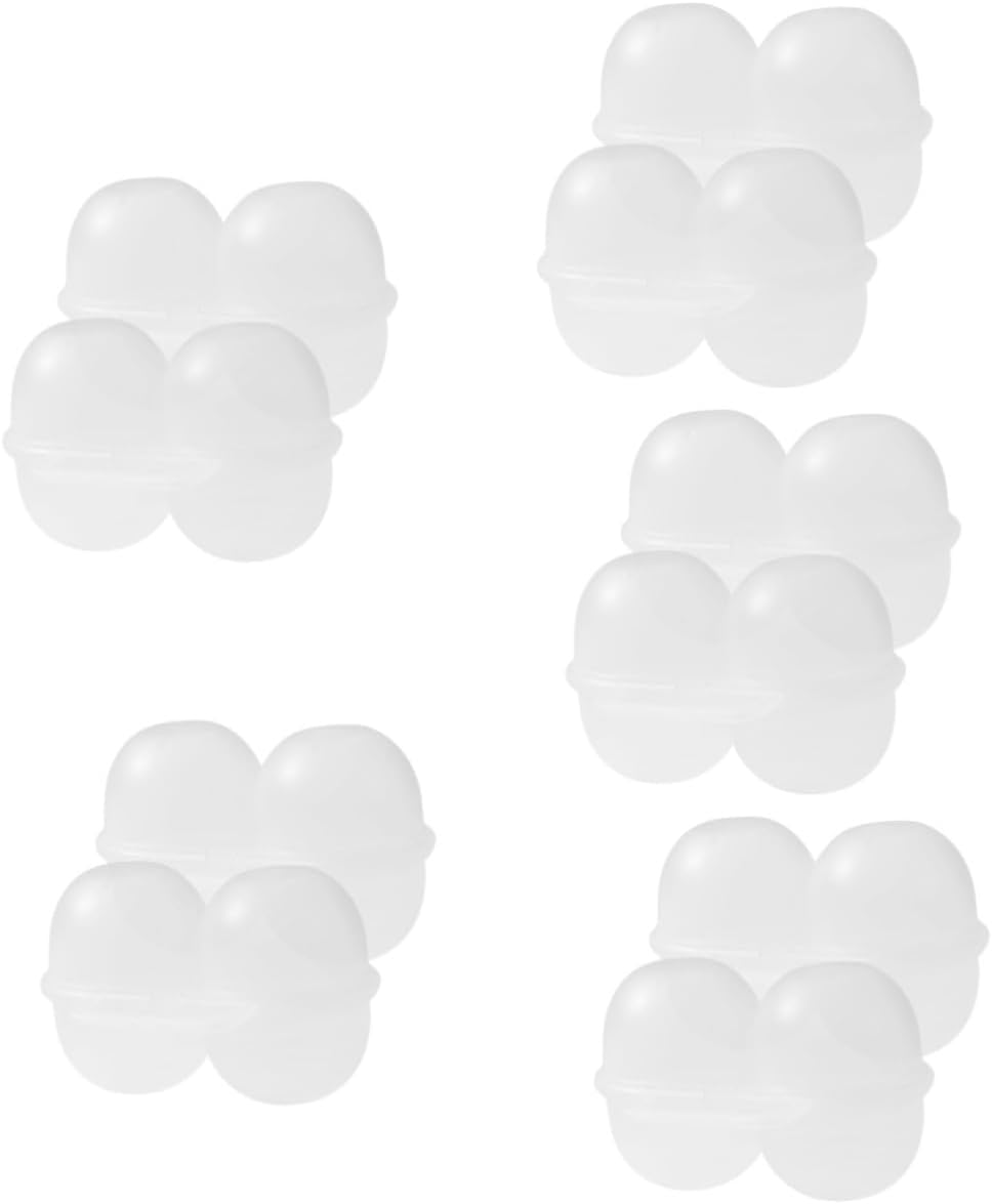 10 Pcs Portable Egg Box Egg Storage Trays Egg Holders Camping Small Egg Containers Eggs Protective Boxes Boiled Egg Holders Practical Egg Boxes Egg Carrier Boxes Camping Egg Boxes