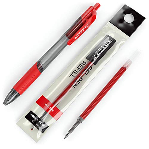 Arteza Gel Pen Refills, Pack Of 36 Red Roller Ball Gel Ink Pen Refills, Quick-Drying, Nontoxic, Fine Point, Office Supplies For Writing, Taking Notes & Sketching #TOP2