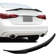 Rear Spoiler Wings for Infiniti Q50 2014 2015 2016 2017 2018 2019 2020 2021 Trunk Spoiler Wing Trunk Tail Rear Trunk Lid,Glossy Black M4 Style