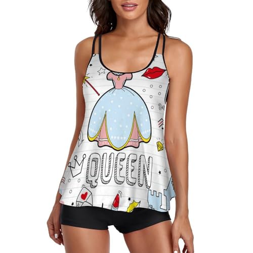 Robe maillot de bain masquant les imperfections avec short de garçon pour complexe zéro
