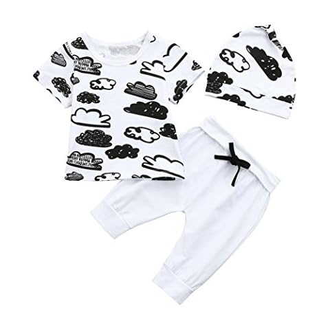 Fossen Conjunto de Ropa de Bebé Niño de Nube Estampado Cover