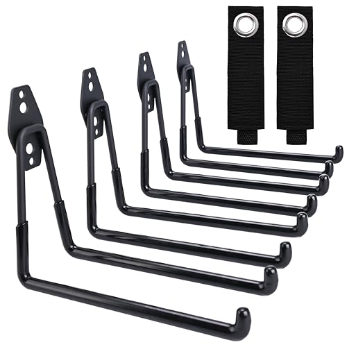 QUELIEN Große Wandhaken, robuster 2,3 m Kabel-Organizer für Garagenorganisation, Aufbewahrung und Schlauchhalter – platzsparendes und langlebiges Design für Zuhause, Garage und Werkstatt