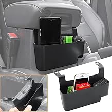 YOCTM Front Center Console Organizer Tray for Jeep Wrangler JL JT Armrest Storage Box Accessories Fits 2018-2025 JLU Sports Sahara Freedom Rubicon X Unlimited Gladiator 4XE Black