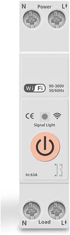 WiFi Circuit Breaker Switch, Energy Meter Switch, For Home Kitchen, 82X18x52mm, 90-300V (STM-T)