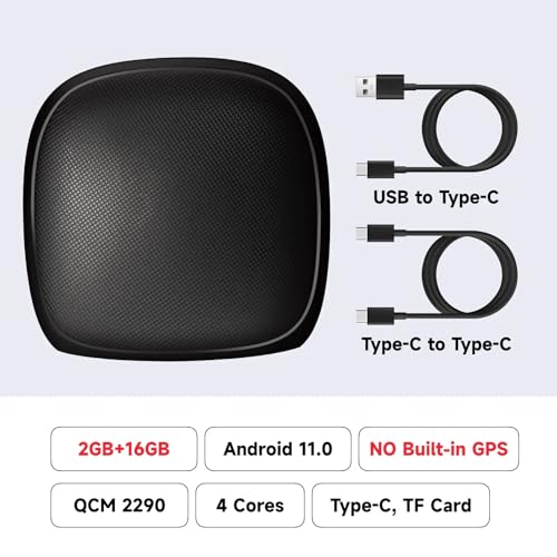 Image of CarPlay Ai Box 8+128G Android 13 Wireless Carplay Android Auto QCM6125 8-Core CPU 4G LTE for VW Audi Kia Fiat