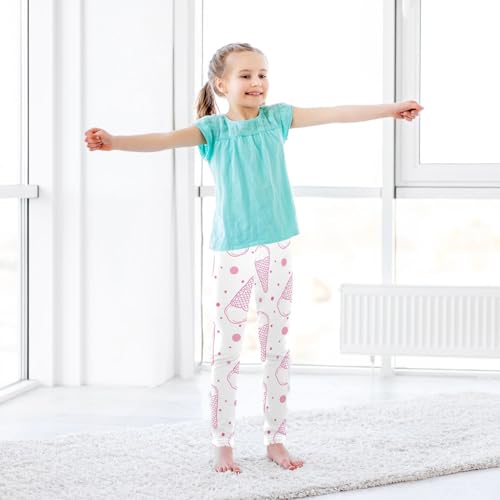 CaTaKu Girls Animals Leggings Toddler Kids Floral Athletic Tights Pants for Girls 4-10 Year3