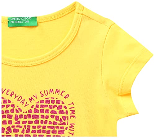 Image of United Colors of Benetton Baby-Girl's Solid Regular Fit T-Shirt