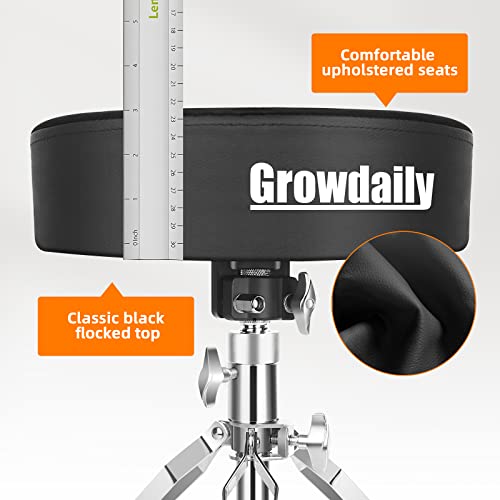 Growdaily DT-02 Drum Throne Seat,Adjustable Stool Drum Universal Thick Padded Drum Throne Drummer Stool thumb #5