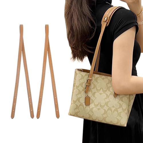 Image of Jiesinlov 2 Pcs Bag Microfiber Leather Strap Replacement Shoulder Straps for Mollie 25 Tote Handbag(Khaki)