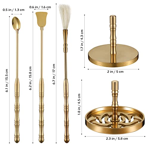 Doitool 5 Pcs Incense Making Kit Incense Mold Tool Kit Diy Incense Lotus Incense Mold Incense Spoon Incense Press Shovel Brush For Yoga Meditation #TOP2