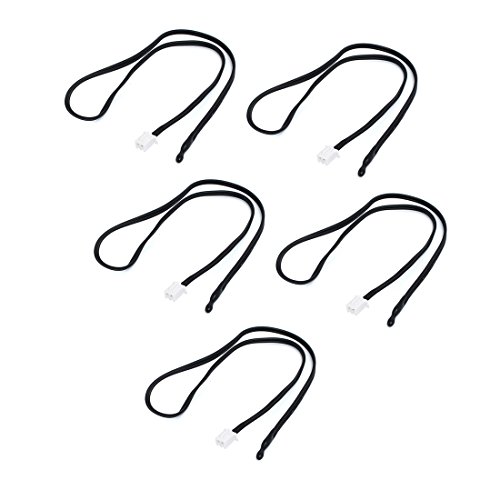 Aexit TC 50K Civil Equipment Hardware Accessories 15-inch Length Epoxy Coated Head Air Conditioner Temperature Sensor 5pcs Model:74as657qo696