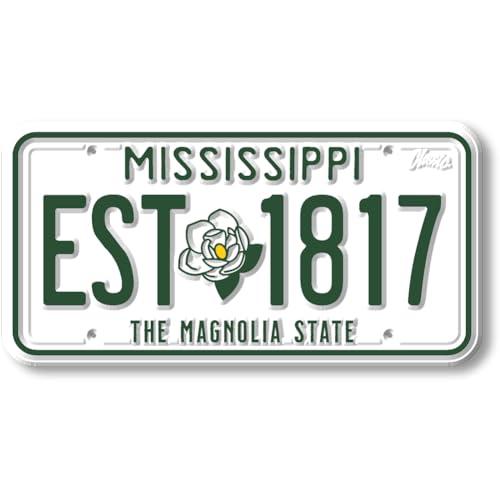 Imán de placa de licencia de Mississippi de Classic Magnets miniatura 1