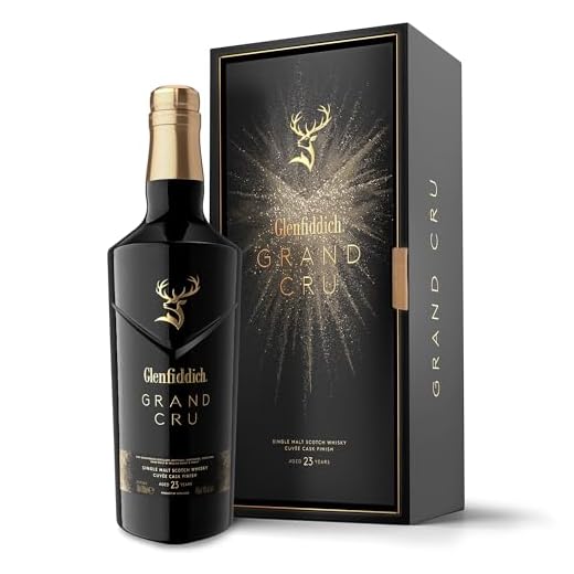 Glenfiddich Single Malt Scotch Whisky 23 Jahre Grand Cru, 70cl - in seltenen französischen Cuvée-Fässern zur vollkommenen Eleganz veredelt