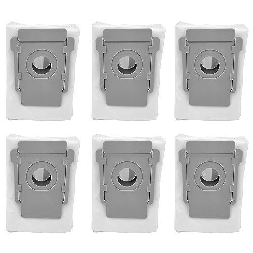 KENSHIRE 6 pack dust bag compatible for iRobot Roomba bags j7 i7 i7 plus i3 i6+ i8 plus S9+ Plus E5 E6 E7 Series Clean Base replacement disposable bags