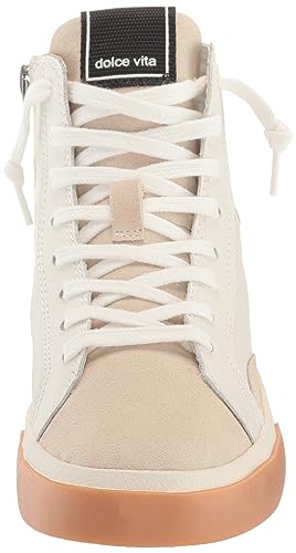 Dolce Vita Tênis feminino Zohara, Couro branco/preto, 11