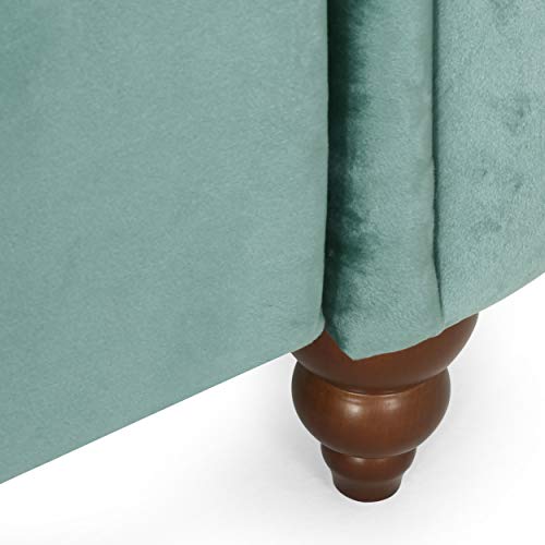 Christopher Knight Home Richland Sofas, Turquoise + Walnut #TOP2