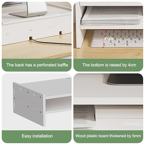 Support de moniteur à 3 niveaux pour bureau et écran d'ordinateur - 6