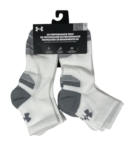 Under Armour Men's UA Performance Tech Cushioned Low Cut Socks - 6 Pack