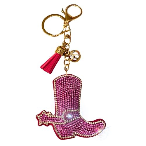 Popfizzy Crystal Keychains for Women and Girls, Bling Backpack Keyring, Bedazzled Purse Charms, Bag Charms, Handmade Gifts