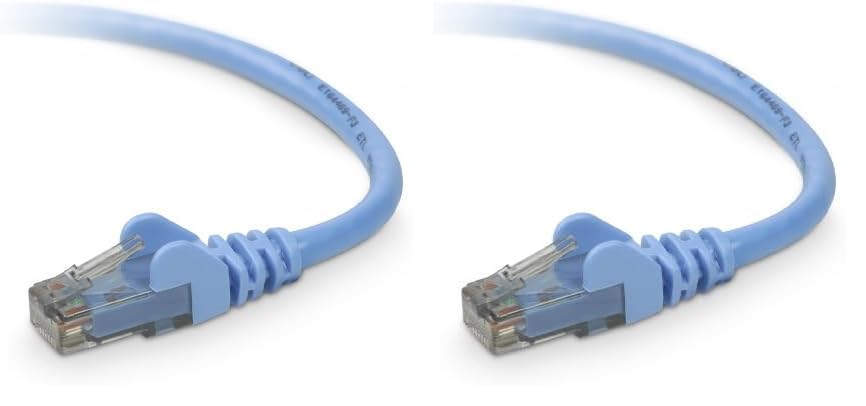 Belkin A3L980-04-BLU-S Cable de conexión RJ-45 (M)-RJ-45 (M)-4 ft-utp-(Cat 6)-Azul (paquete de 2)