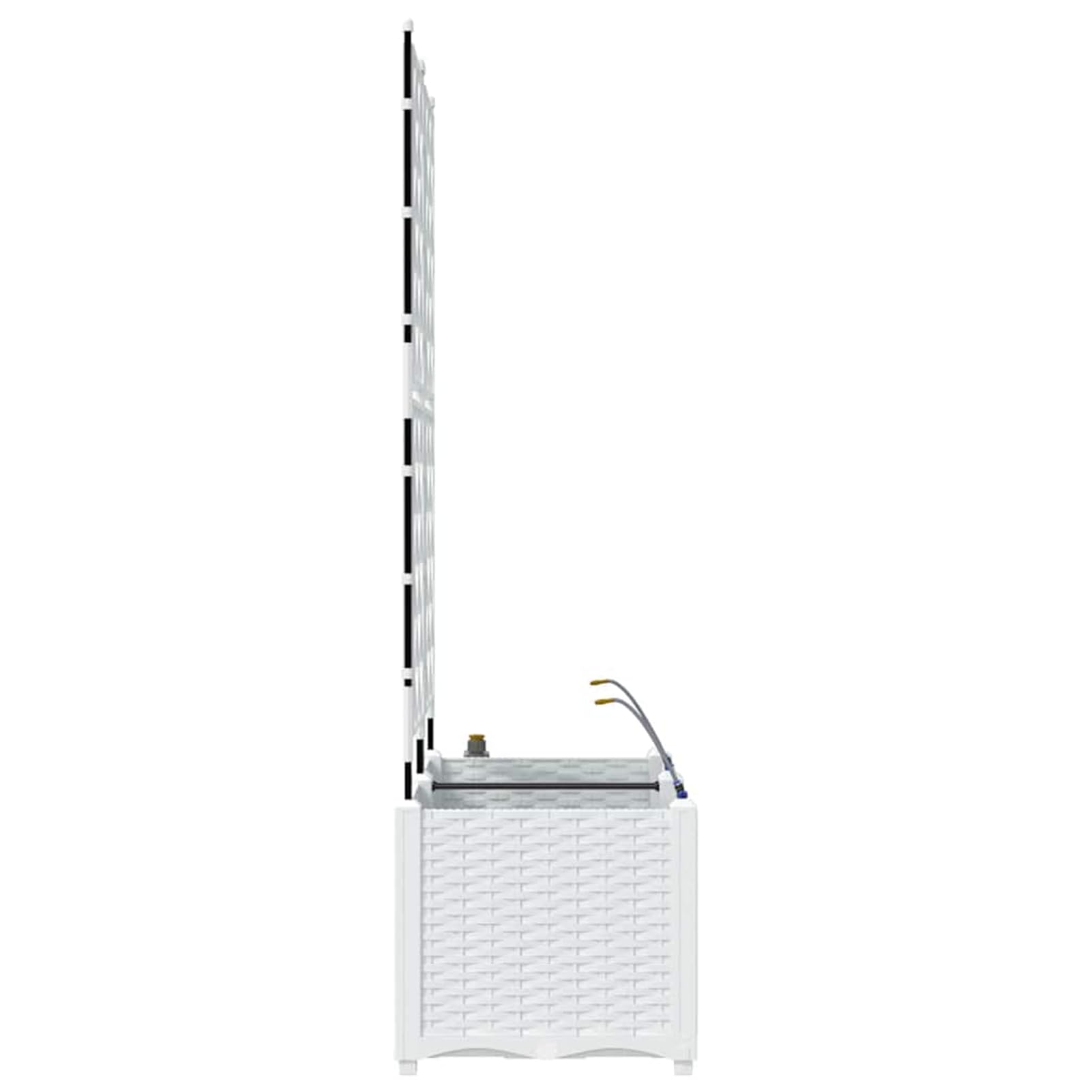 Geecher Vaso da Giardino con Sistema di irrigazione, 2 Pezzi, 80 x 40 x 142 cm, in Acciaio, fioriera per Esterno per Principianti e Appassionati di Giardinaggio