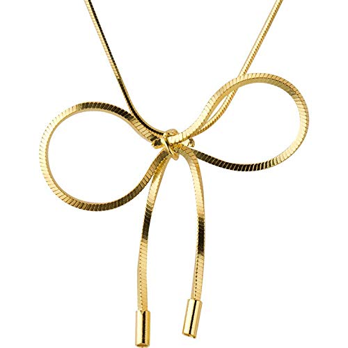 Collier nœud papillon argent 925 anti-ternissement chaîne serpent hypoallergénique