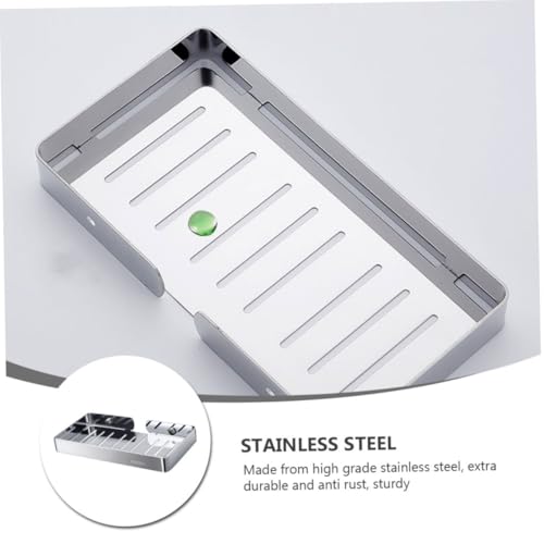 Étagère à savonnette sans perforation et solide pour une fixation murale durable et sans outils - 4