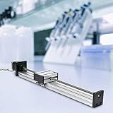 UNTERSCHIEDLICHER WIRKSAMER HUB - Diese Gleitschiene verfügt über eine 0808-Kugelumlaufspindel und ist in drei verschiedenen Wirkbereichen erhältlich.