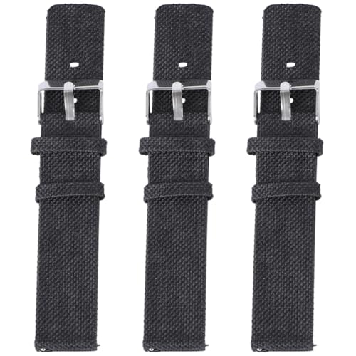 Bracelets de montre de montre en cuir et toile Gatuida pour homme