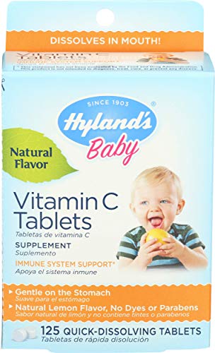 Hyland's Baby Vitamin C Tablets, 125 Tablets (Value Pack of 2)