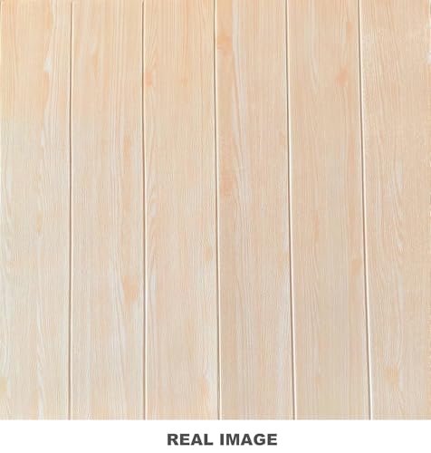 Image of KBR 3D Peel and Stick Wall Panels Stickers PE Foam Self-Adhesive Wallpaper DIY Waterproof Modern Style for Living Room, Wall Decoration (Wooden -Pack of 1)