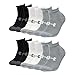 Produktbild Under Armour Herren Damen Quarter Socken Sportsocken 6 Paar, Farbe:Mehrfarbig, Größe:42-47.5, Artikel:-035 black / white / grey